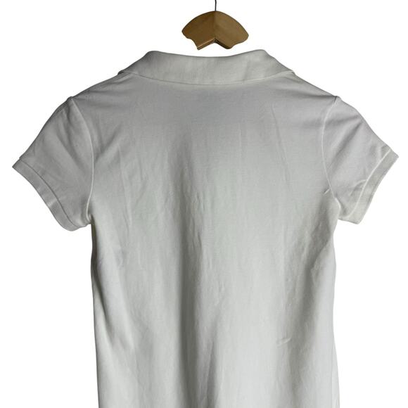 Ralph Lauren White Short Sleeve Embroidered Logo Sporty Polo Shirt Mini Dress XL - Picture 6 of 9